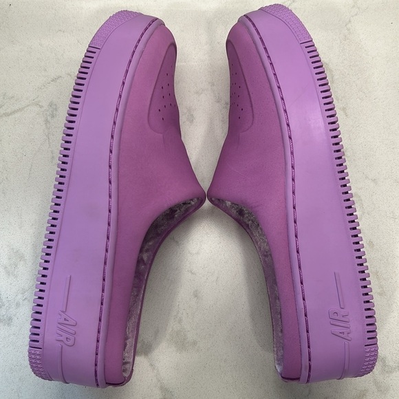 Nike Air Force 1 Lover XX Slip-On Mule Sneaker Fuchsia - Women's Size 8.5 - NEW - Picture 9 of 16